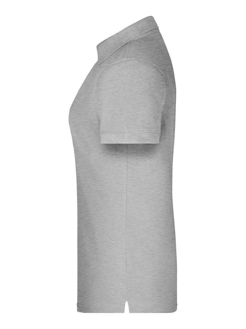 James and Nicholson - Polo BIO WORKWEAR Gris chiné - Kiabi