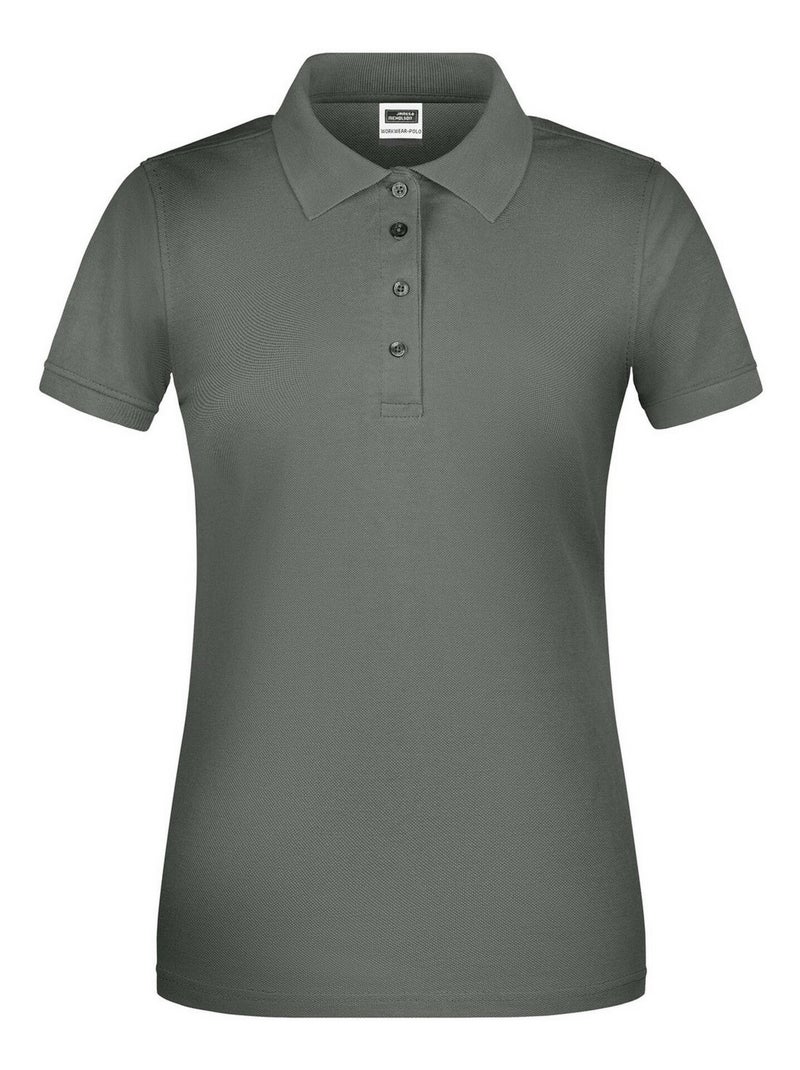 James and Nicholson - Polo BIO WORKWEAR Gris - Kiabi