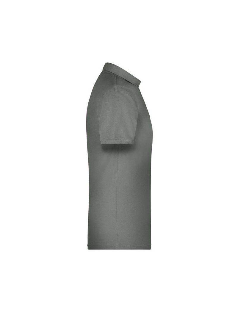 James and Nicholson - Polo BIO WORKWEAR Gris foncé - Kiabi