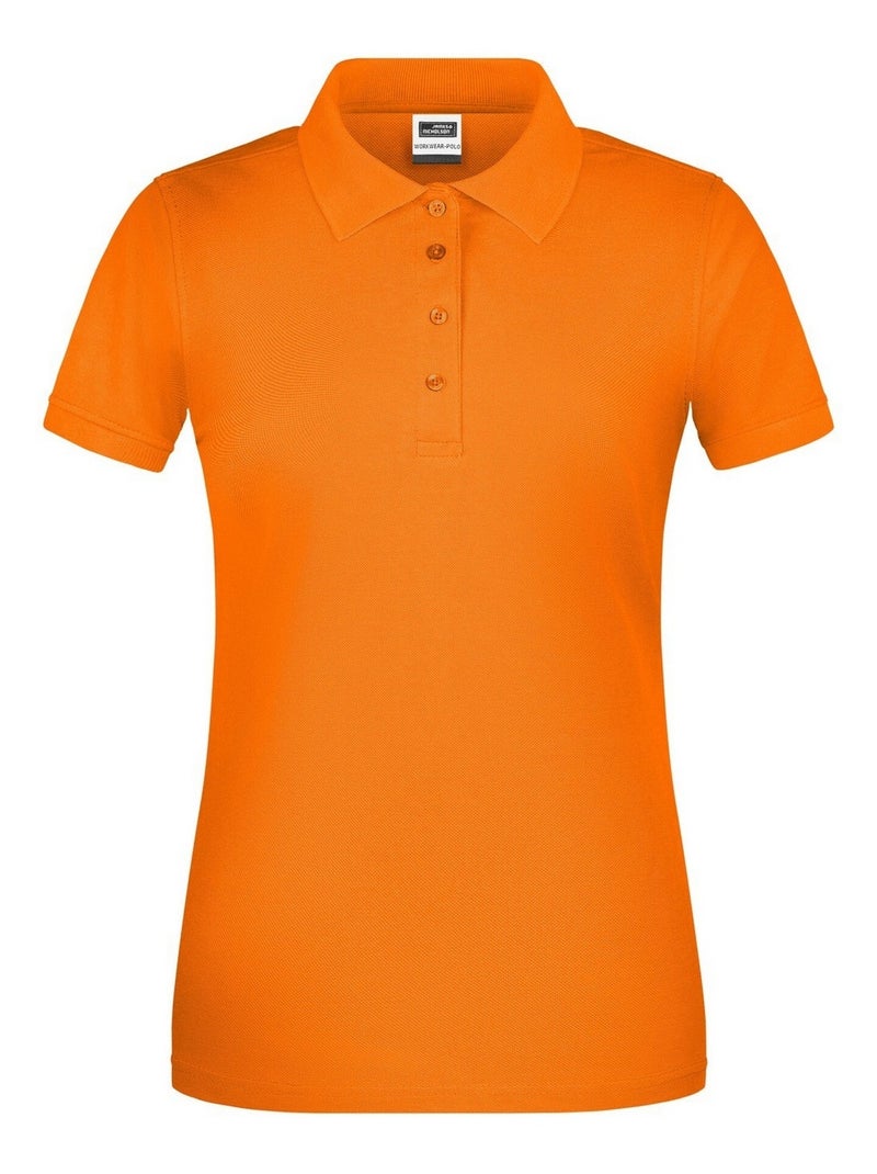James and Nicholson - Polo BIO WORKWEAR Orange - Kiabi