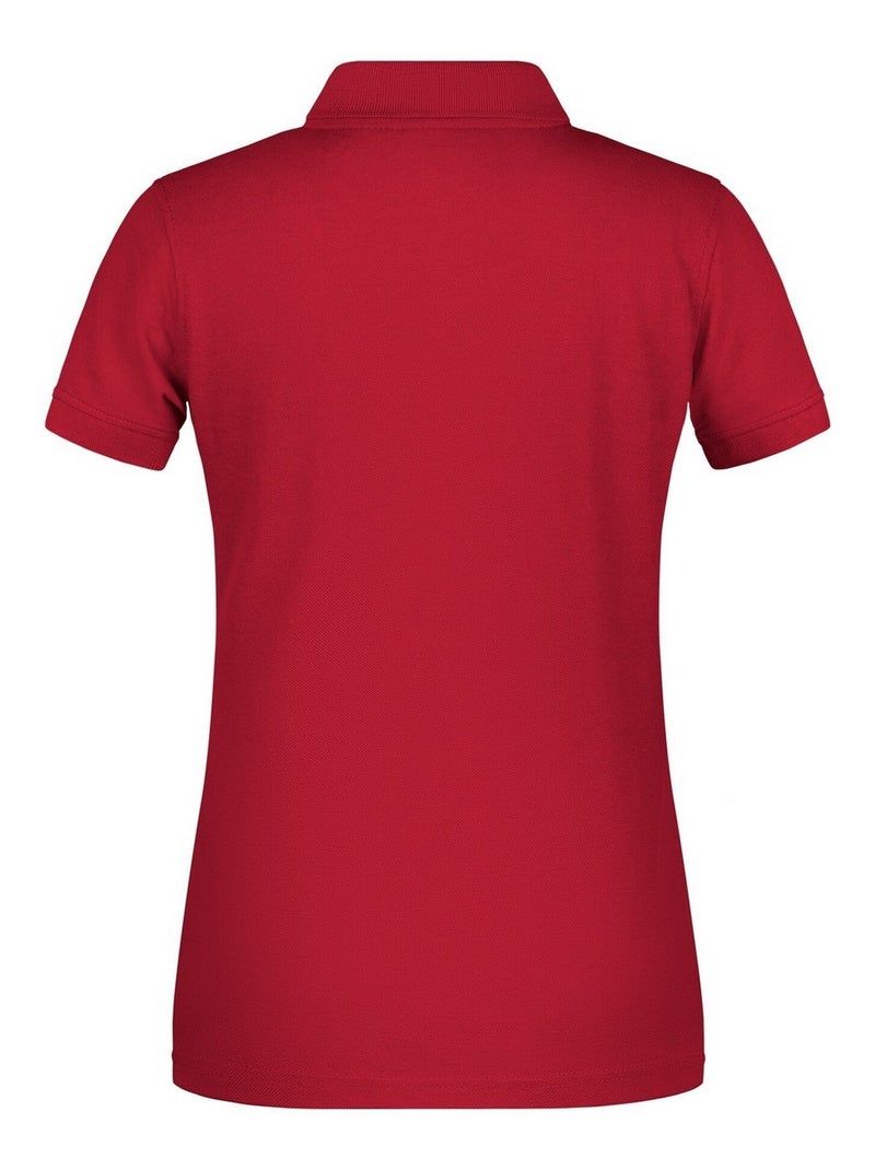 James and Nicholson - Polo BIO WORKWEAR Rouge - Kiabi