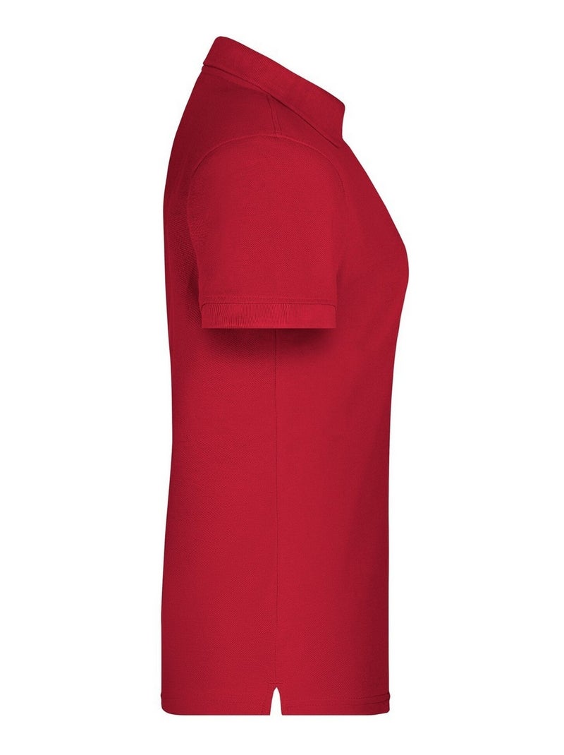 James and Nicholson - Polo BIO WORKWEAR Rouge - Kiabi