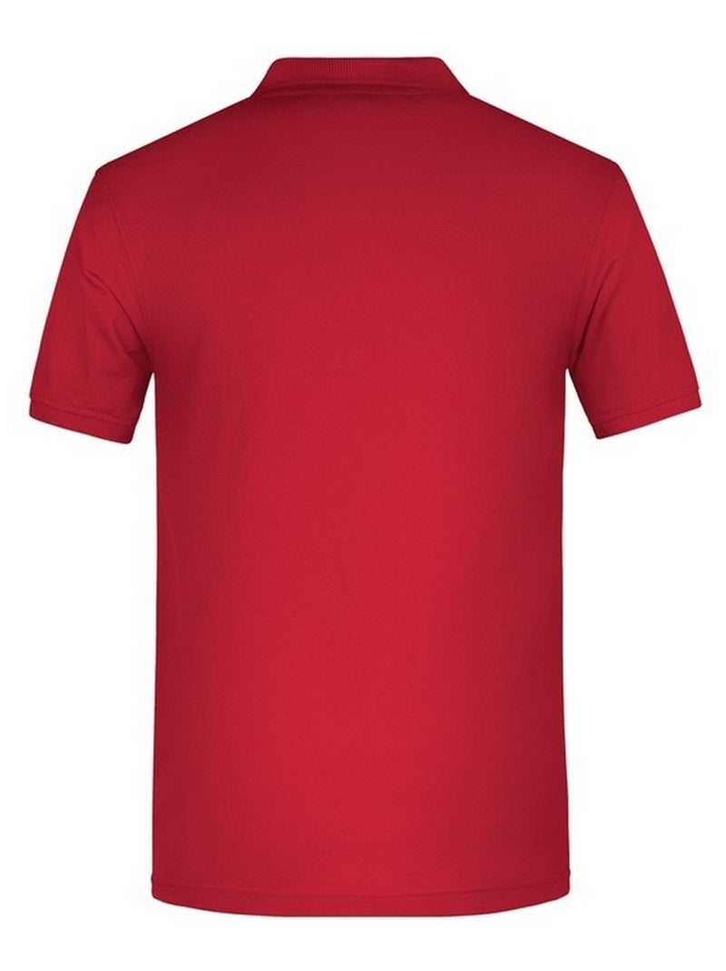 James and Nicholson - Polo BIO WORKWEAR Rouge - Kiabi