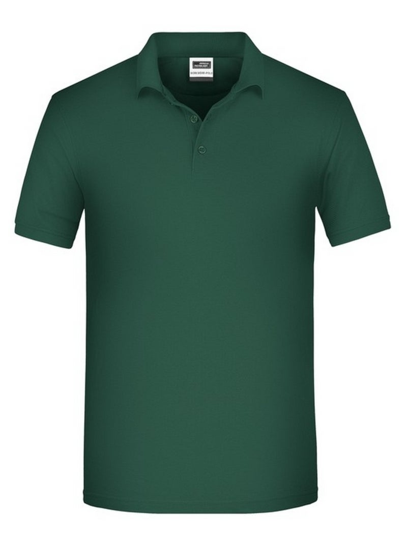 James and Nicholson - Polo BIO WORKWEAR Vert foncé - Kiabi