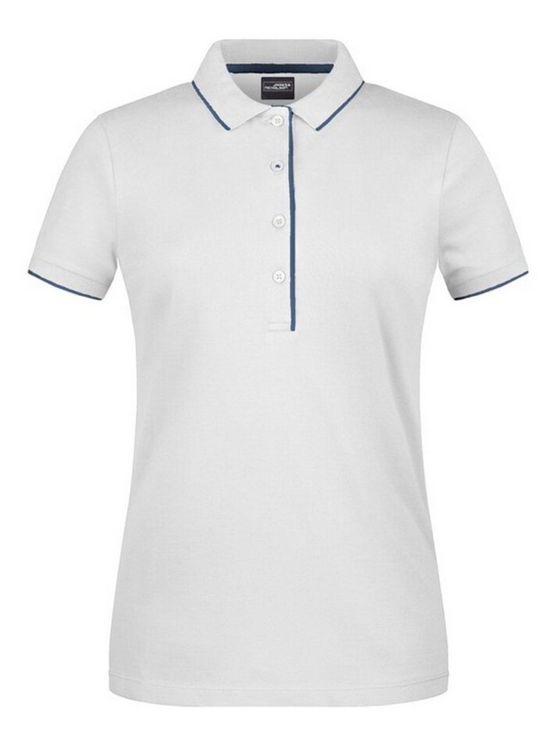 James and Nicholson - Polo Blanc Bleu - Kiabi