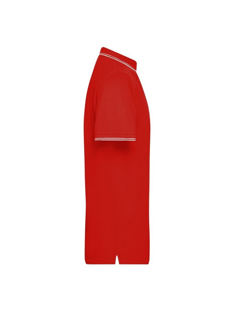 James and Nicholson - Polo Blanc Rouge Blanc - Kiabi