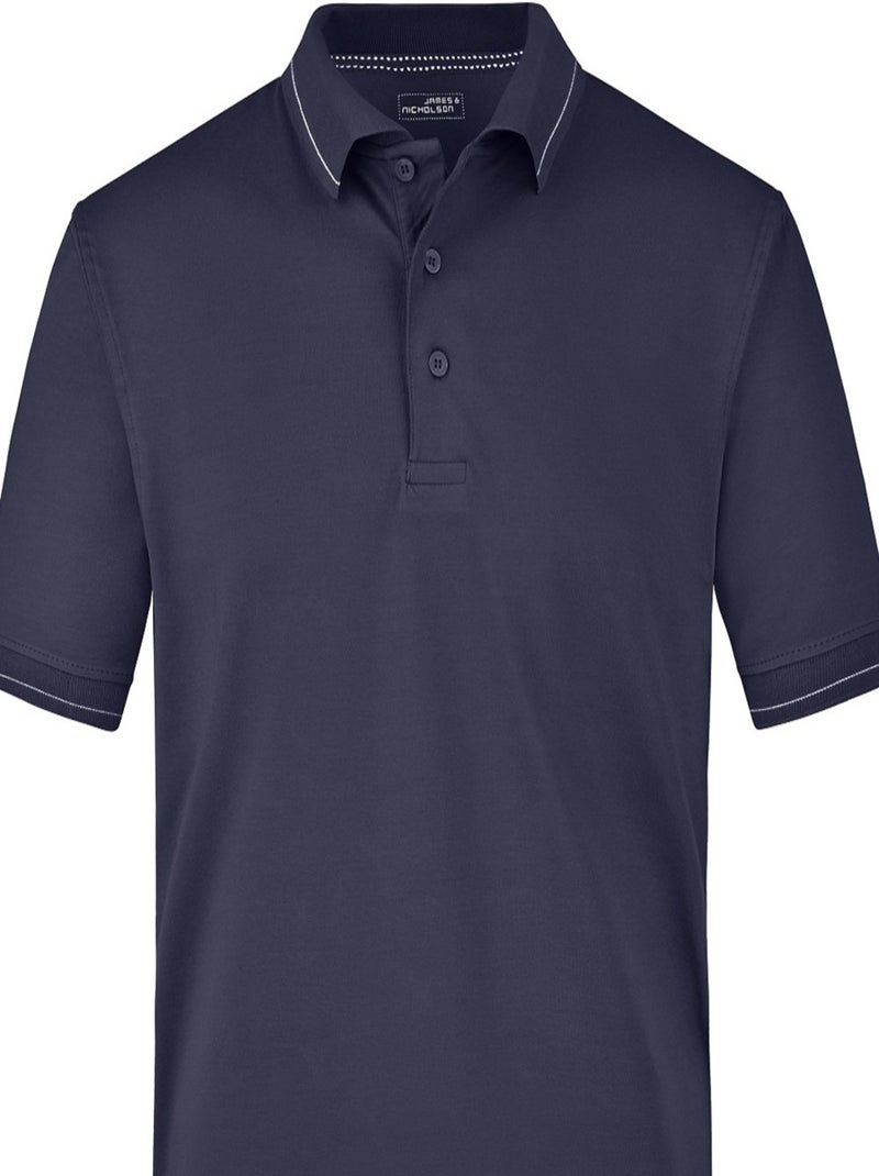 James and Nicholson - Polo Bleu Bleu marine Blanc - Kiabi
