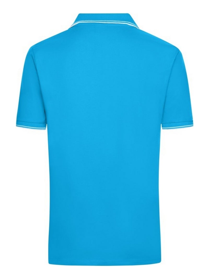 James and Nicholson - Polo Bleu turquoise - Kiabi