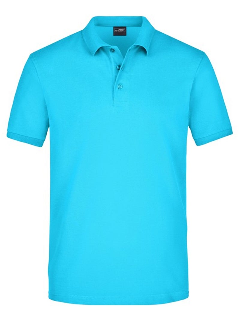James and Nicholson - Polo Bleu turquoise - Kiabi