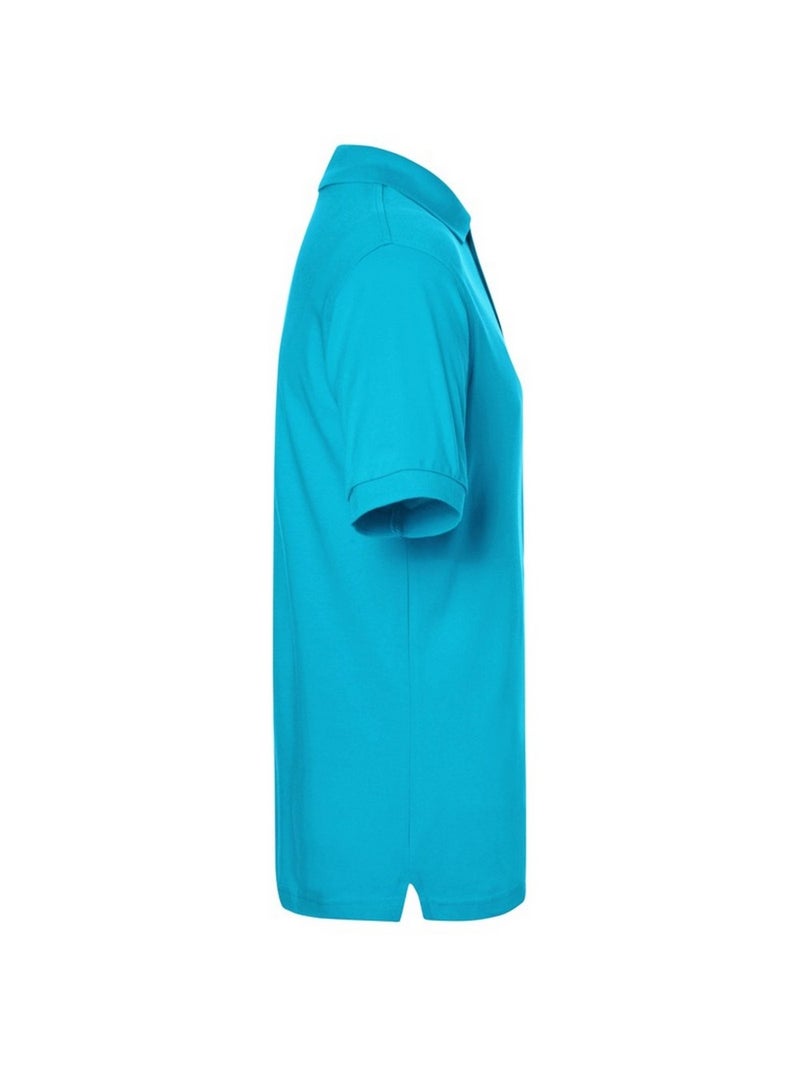 James and Nicholson - Polo CLASSIC Bleu marine/Turquoise - Kiabi