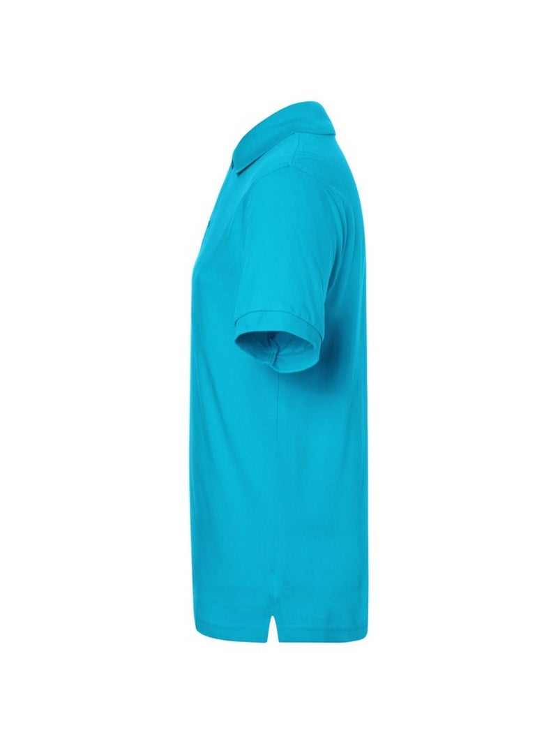 James and Nicholson - Polo CLASSIC Bleu marine/Turquoise - Kiabi