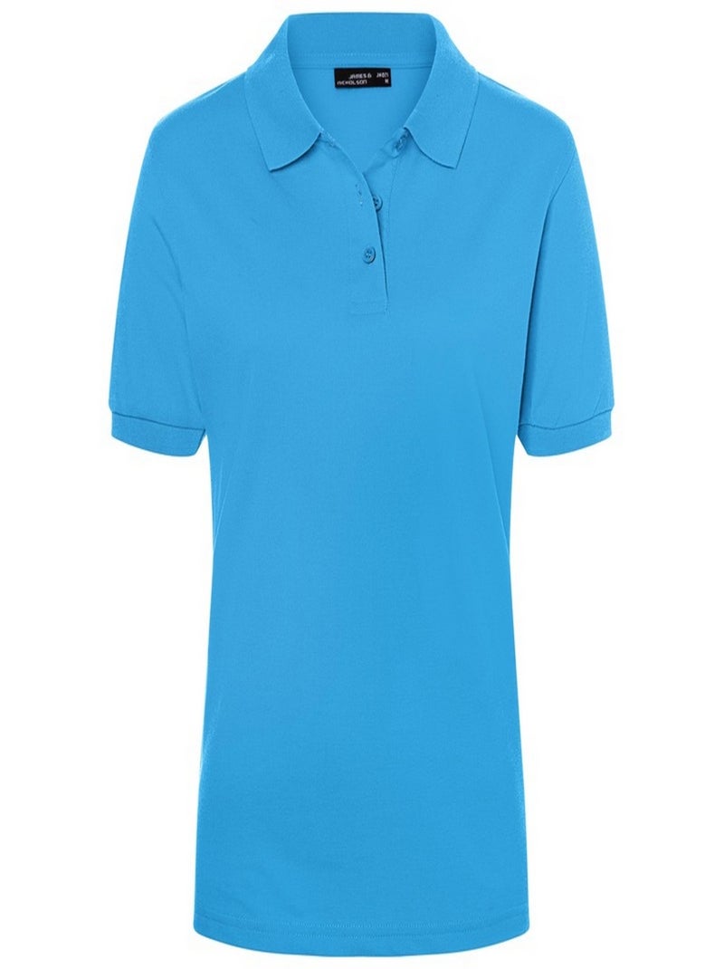 James and Nicholson - Polo CLASSIC Bleu turquoise - Kiabi