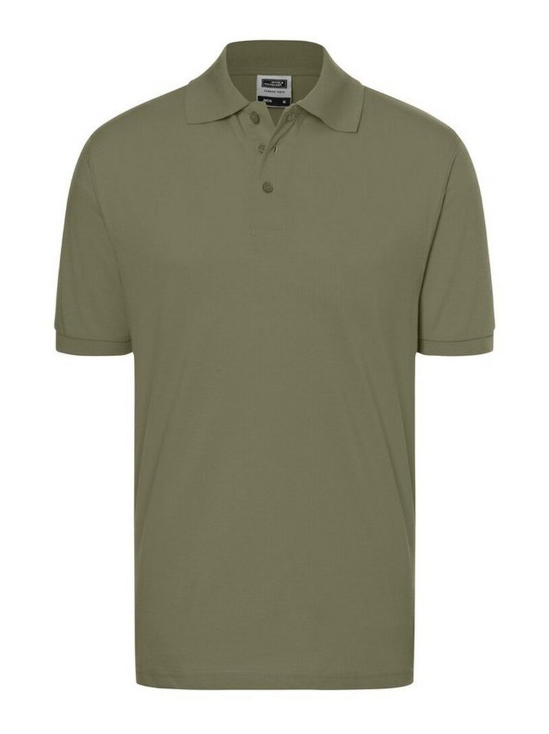 James and Nicholson - Polo CLASSIC Vert olive - Kiabi