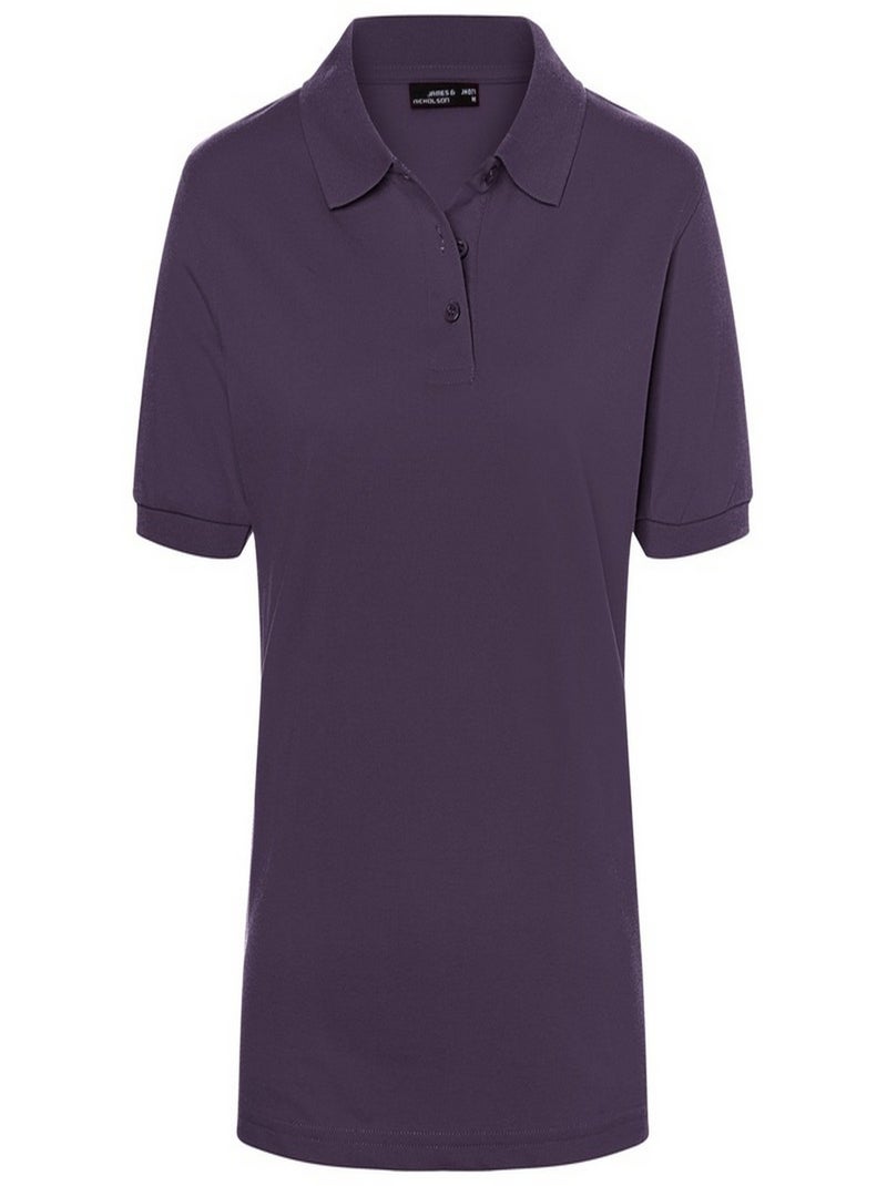 James and Nicholson - Polo CLASSIC Violet aubergine - Kiabi