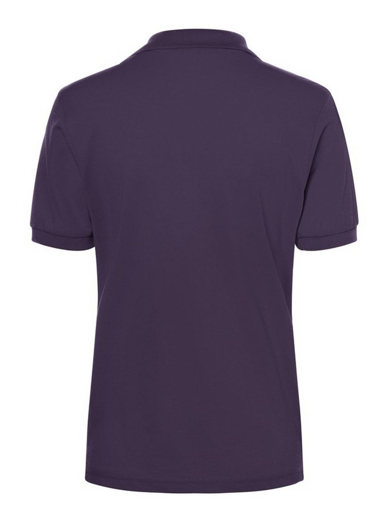 James and Nicholson - Polo CLASSIC Violet aubergine - Kiabi