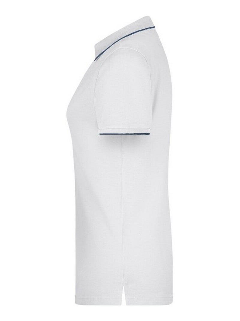 James and Nicholson - Polo motif/style à rayures Blanc Bleu - Kiabi