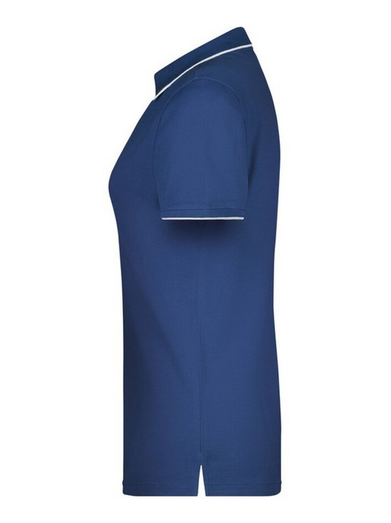 James and Nicholson - Polo motif/style à rayures Bleu Bleu marine Blanc - Kiabi