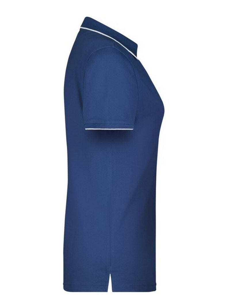 James and Nicholson - Polo motif/style à rayures Bleu Bleu marine Blanc - Kiabi