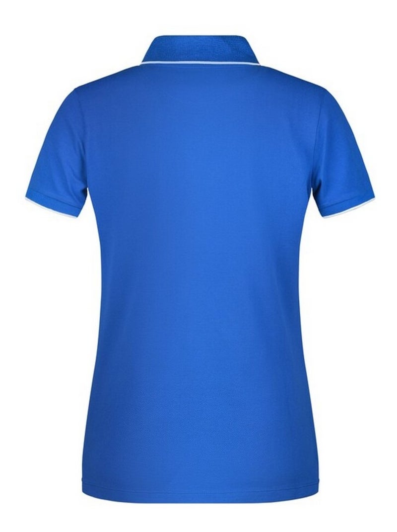 James and Nicholson - Polo motif/style à rayures Bleu roi - Kiabi