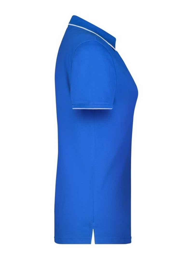 James and Nicholson - Polo motif/style à rayures Bleu roi - Kiabi