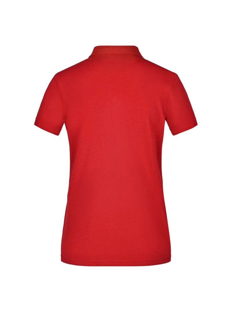 James and Nicholson - Polo motif/style uni Blanc Rouge Blanc - Kiabi