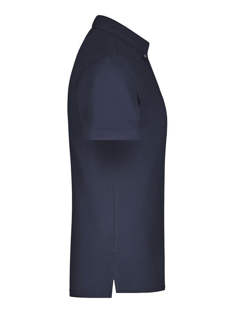 James and Nicholson - Polo motif/style uni Bleu Bleu marine Blanc - Kiabi