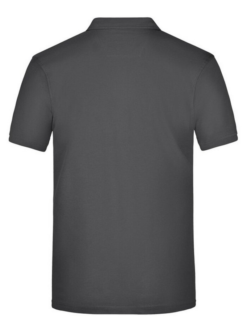 James and Nicholson - Polo motif/style uni Gris clair - Kiabi