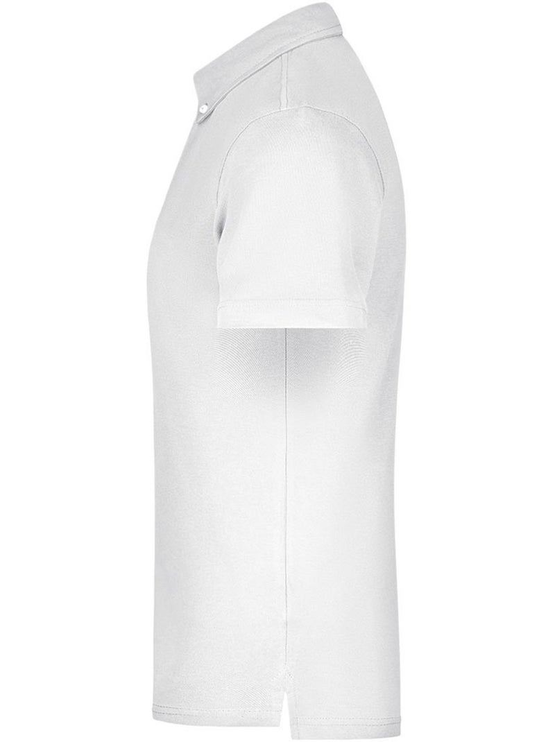 James and Nicholson - Polo motif/style uni Marine/Blanc - Kiabi