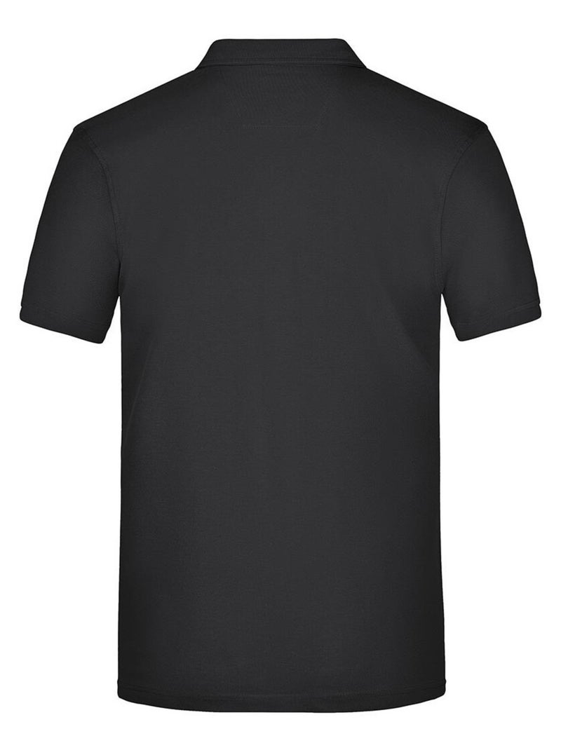 James and Nicholson - Polo motif/style uni Noir Blanc - Kiabi