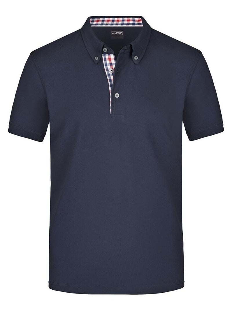 James and Nicholson - Polo Noir Bleu marine - Kiabi