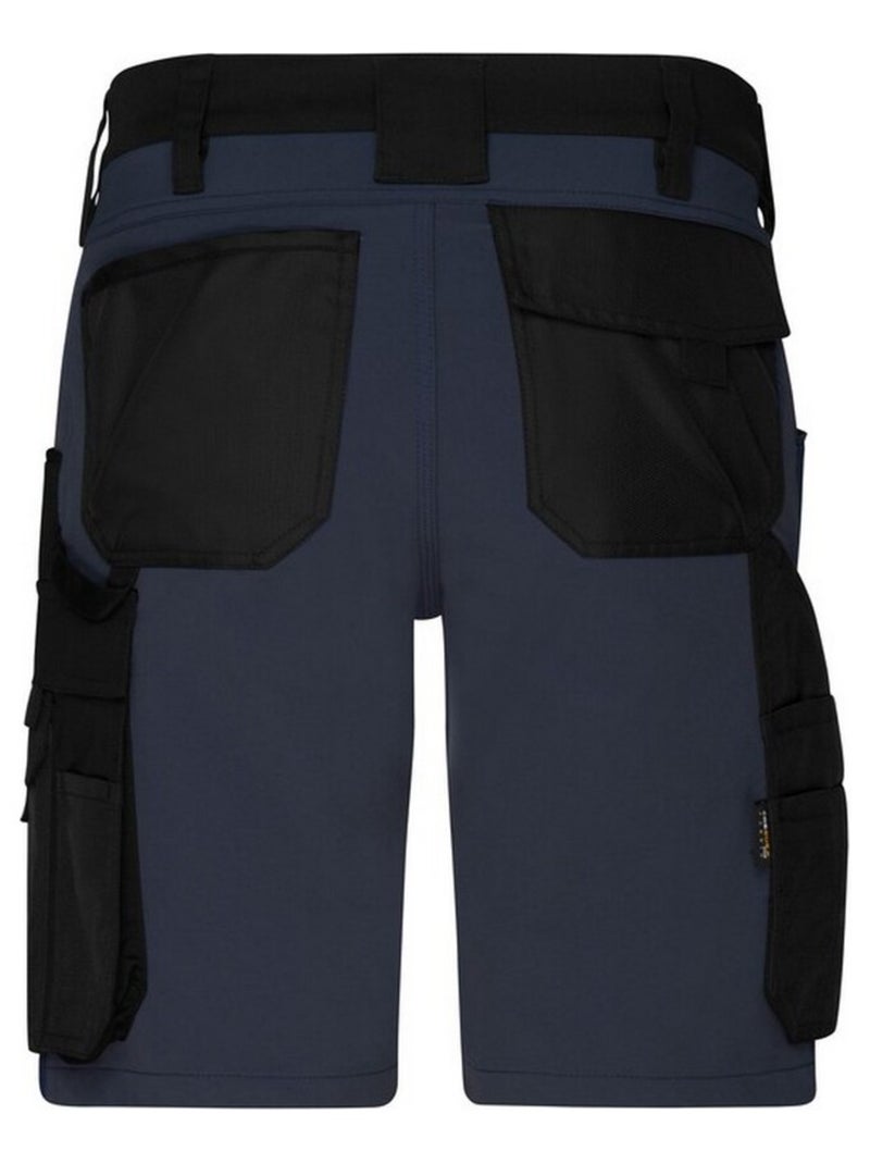 James and Nicholson - Short à poches WORKWEAR Noir mat - Kiabi