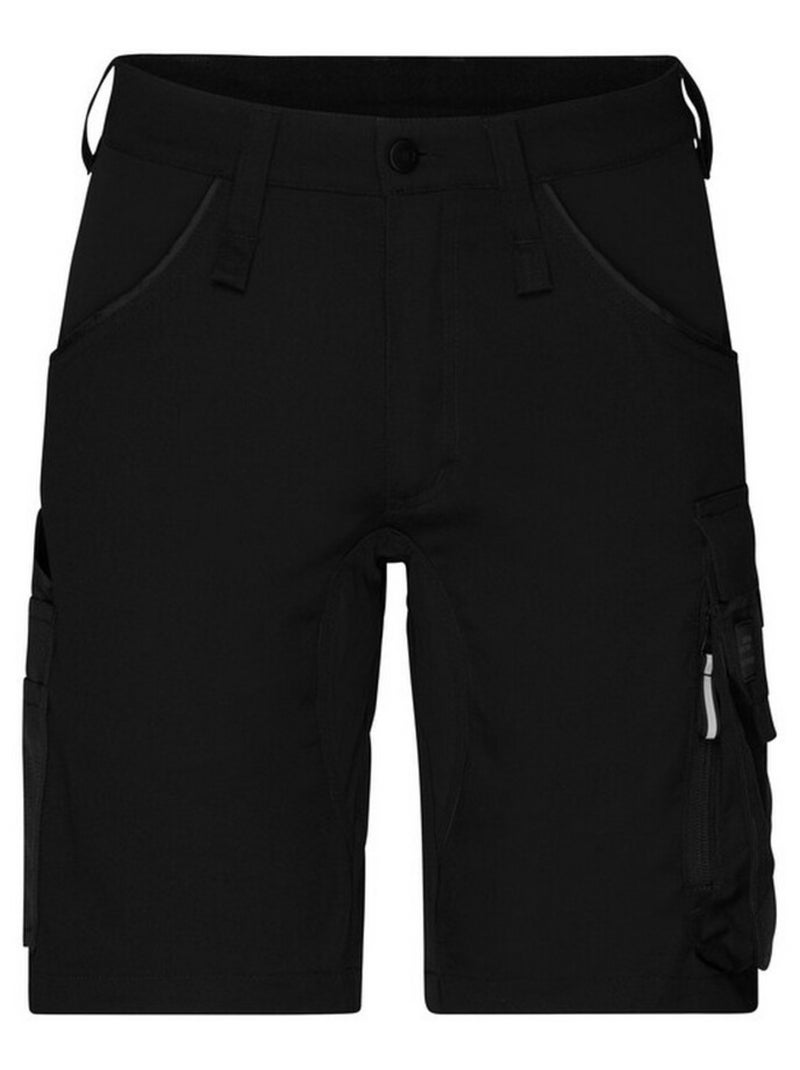 James and Nicholson - Short à poches WORKWEAR Noir mat - Kiabi