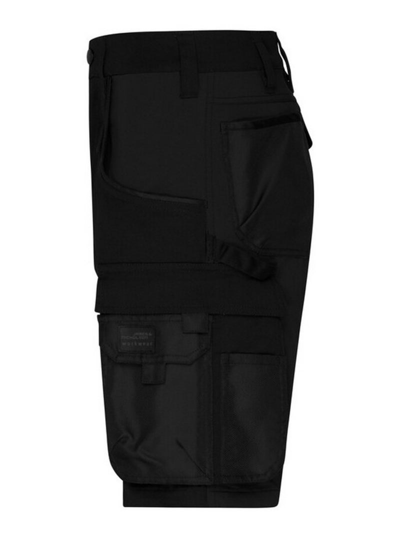 James and Nicholson - Short à poches WORKWEAR Noir mat - Kiabi
