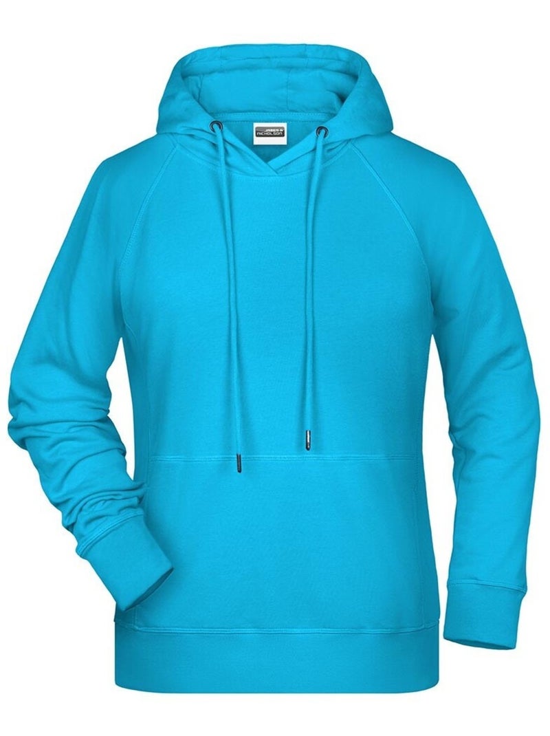 James and Nicholson - Sweat à capuche Bleu turquoise - Kiabi