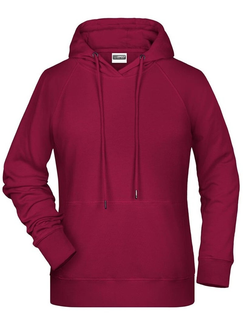James and Nicholson - Sweat à capuche Bordeaux - Kiabi