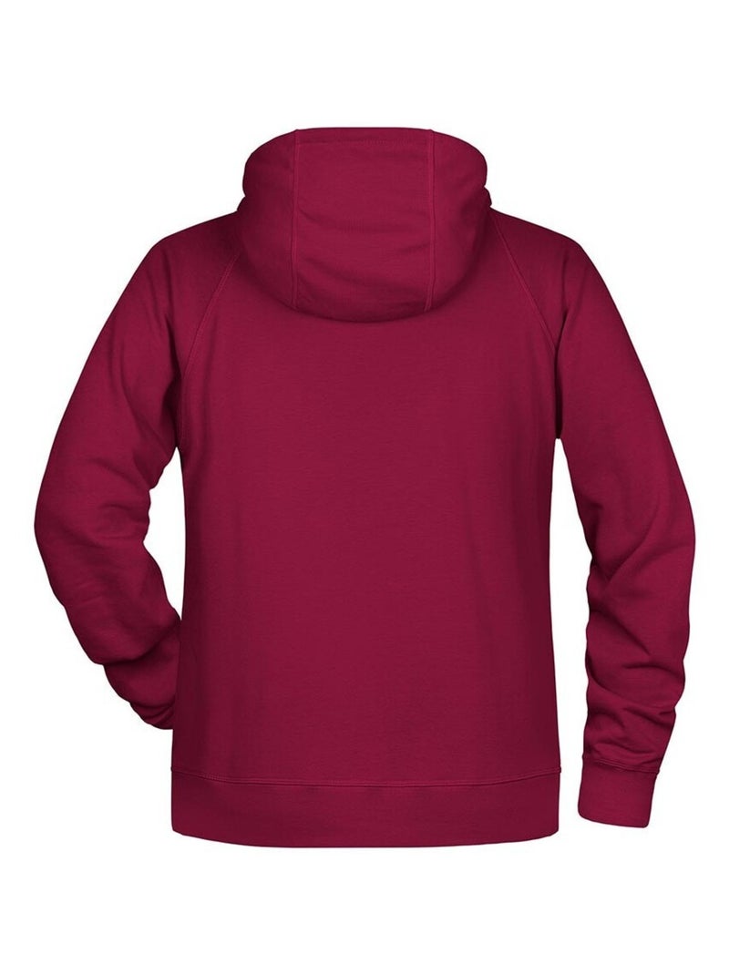 James and Nicholson - Sweat à capuche Bordeaux - Kiabi