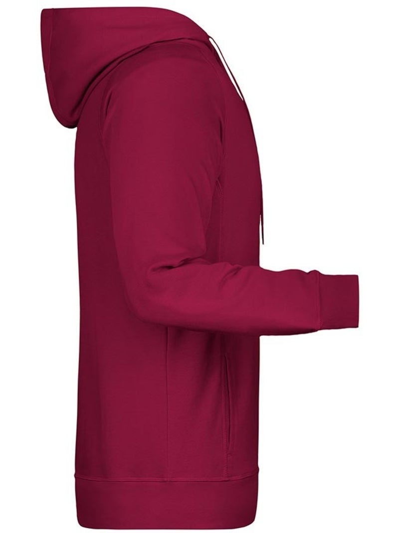 James and Nicholson - Sweat à capuche Bordeaux - Kiabi