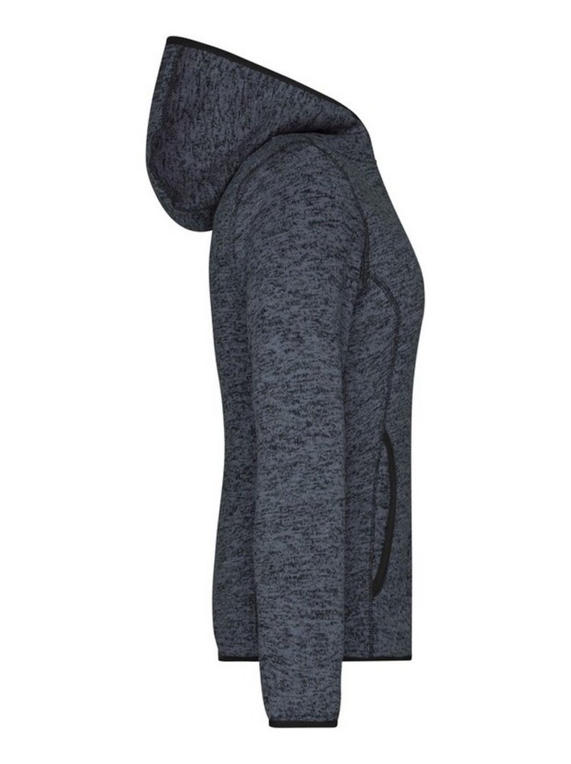 James and Nicholson - Sweat à capuche Gris chiné - Kiabi