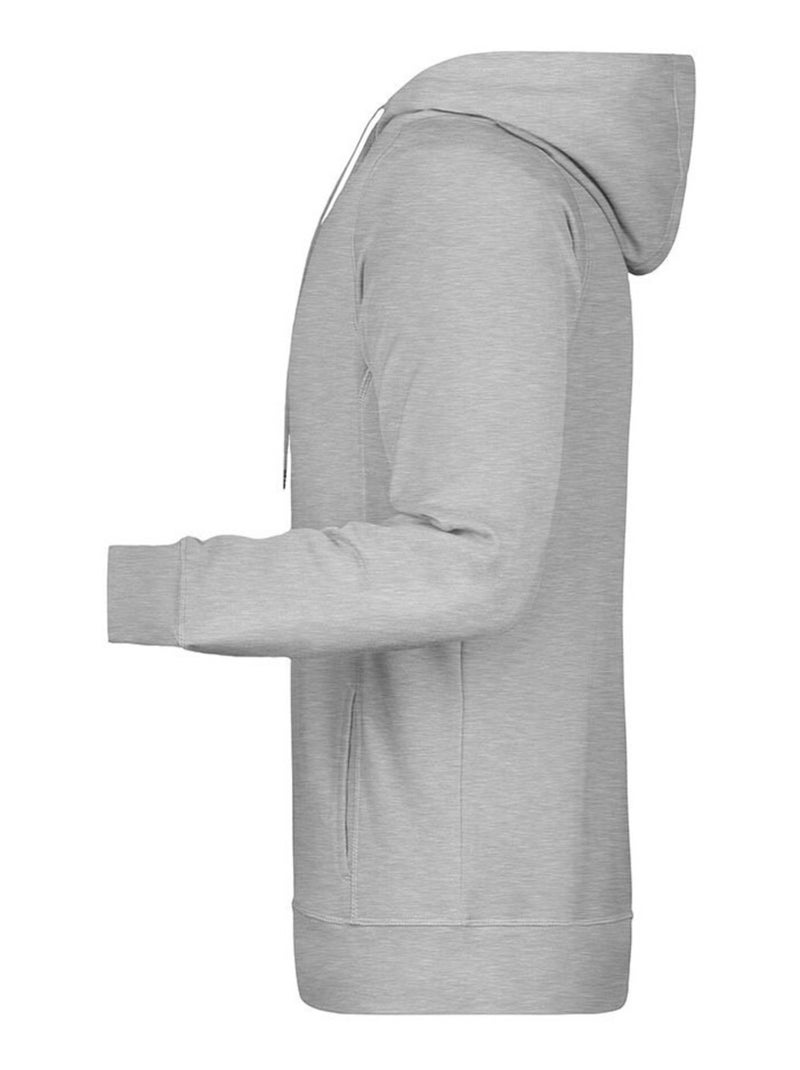 James and Nicholson - Sweat à capuche Gris chiné - Kiabi