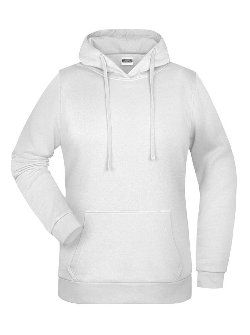 James and Nicholson - Sweat à capuche PROMO Blanc - Kiabi