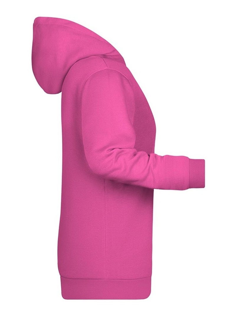 James and Nicholson - Sweat à capuche PROMO Rose - Kiabi