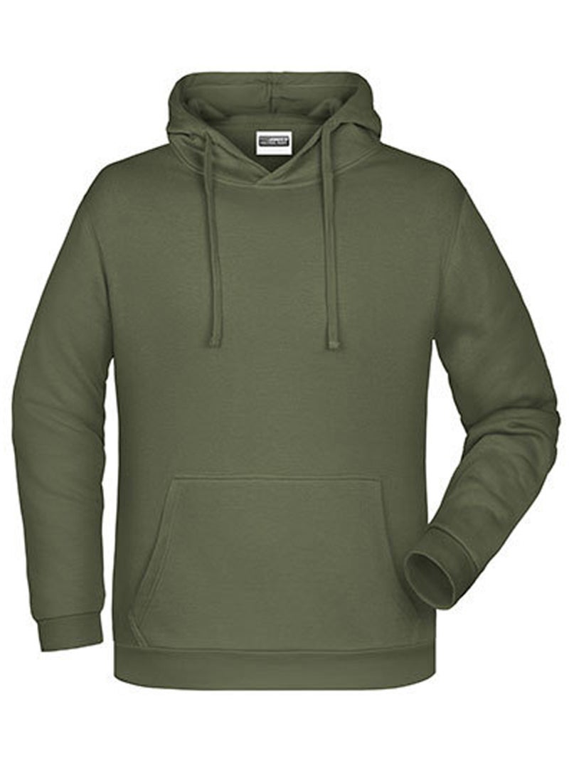 James and Nicholson - Sweat à capuche PROMO Vert olive - Kiabi