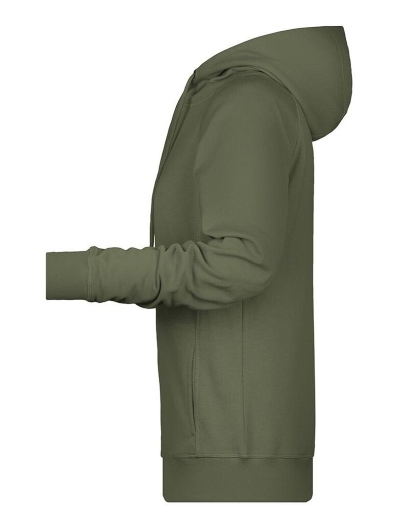 James and Nicholson - Sweat à capuche Vert olive - Kiabi