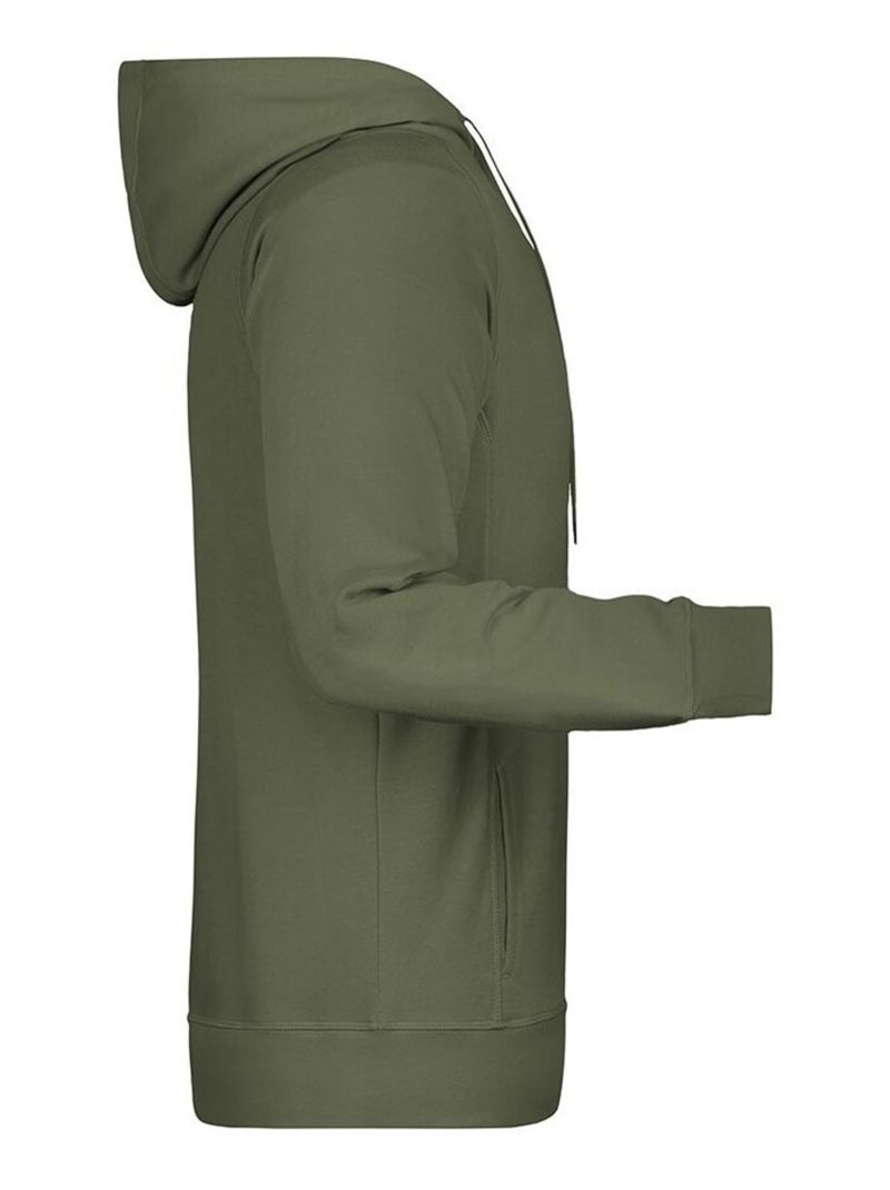 James and Nicholson - Sweat à capuche Vert olive - Kiabi