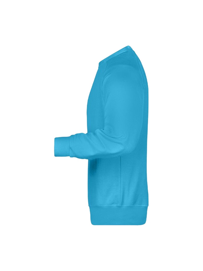 James and Nicholson - Sweat Bleu marine/Turquoise - Kiabi