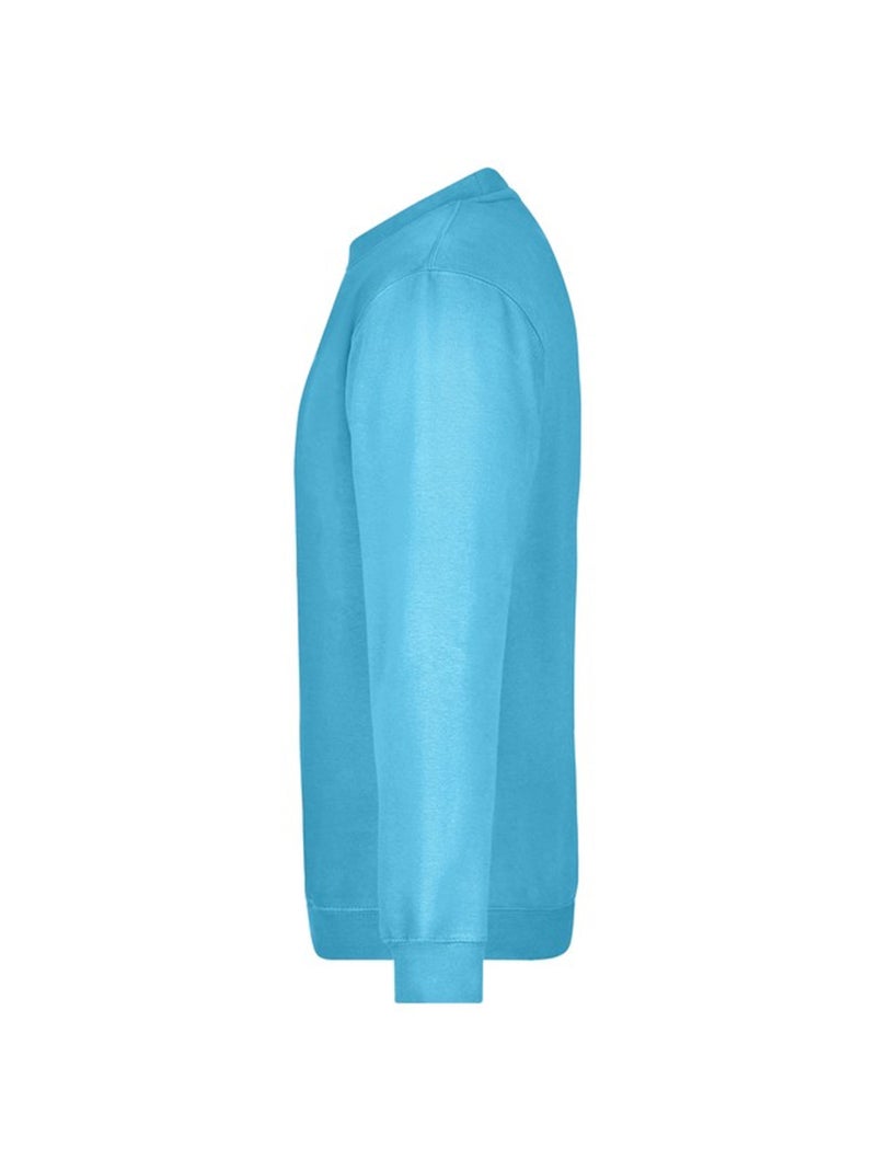 James and Nicholson - Sweat Bleu marine/Turquoise - Kiabi