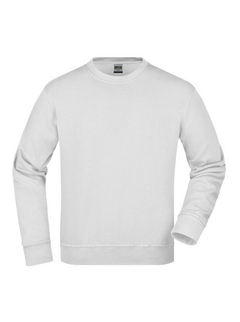 James and Nicholson - Sweat WORKWEAR Blanc - Kiabi