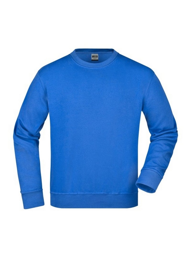 James and Nicholson - Sweat WORKWEAR Bleu roi - Kiabi