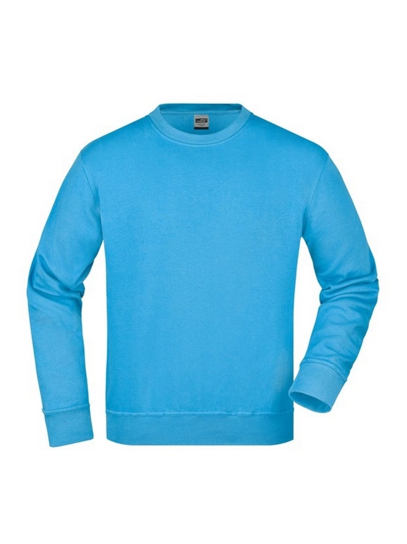James and Nicholson - Sweat WORKWEAR Bleu turquoise - Kiabi