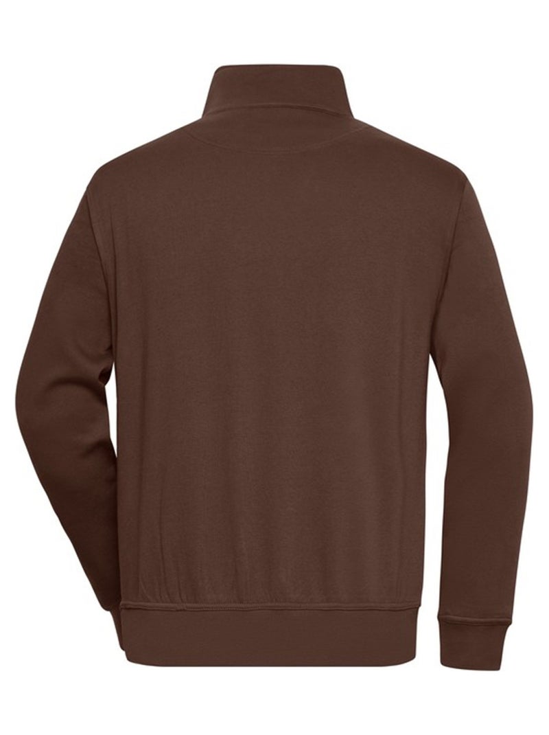 James and Nicholson - Sweat WORKWEAR Marron - Kiabi